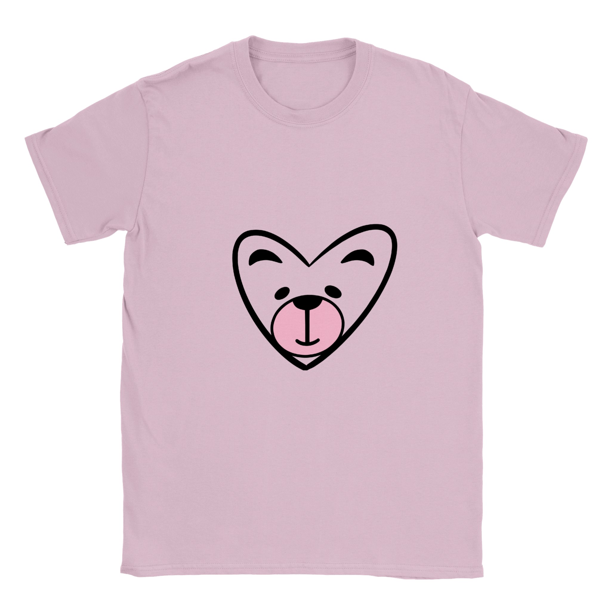 Classic Kids Crewneck T-shirt - Love Heart Bear