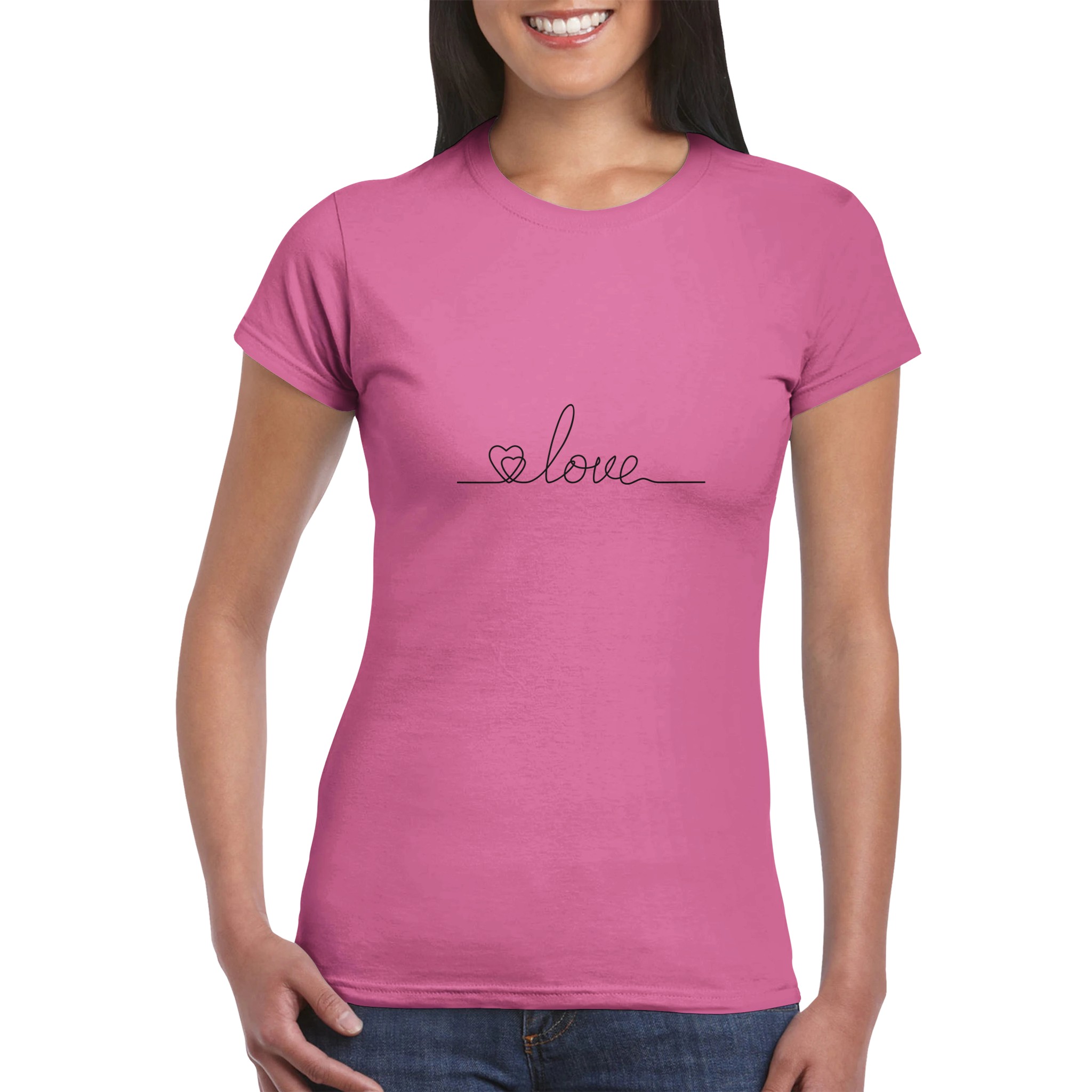 Womens Love Crewneck T-shirt