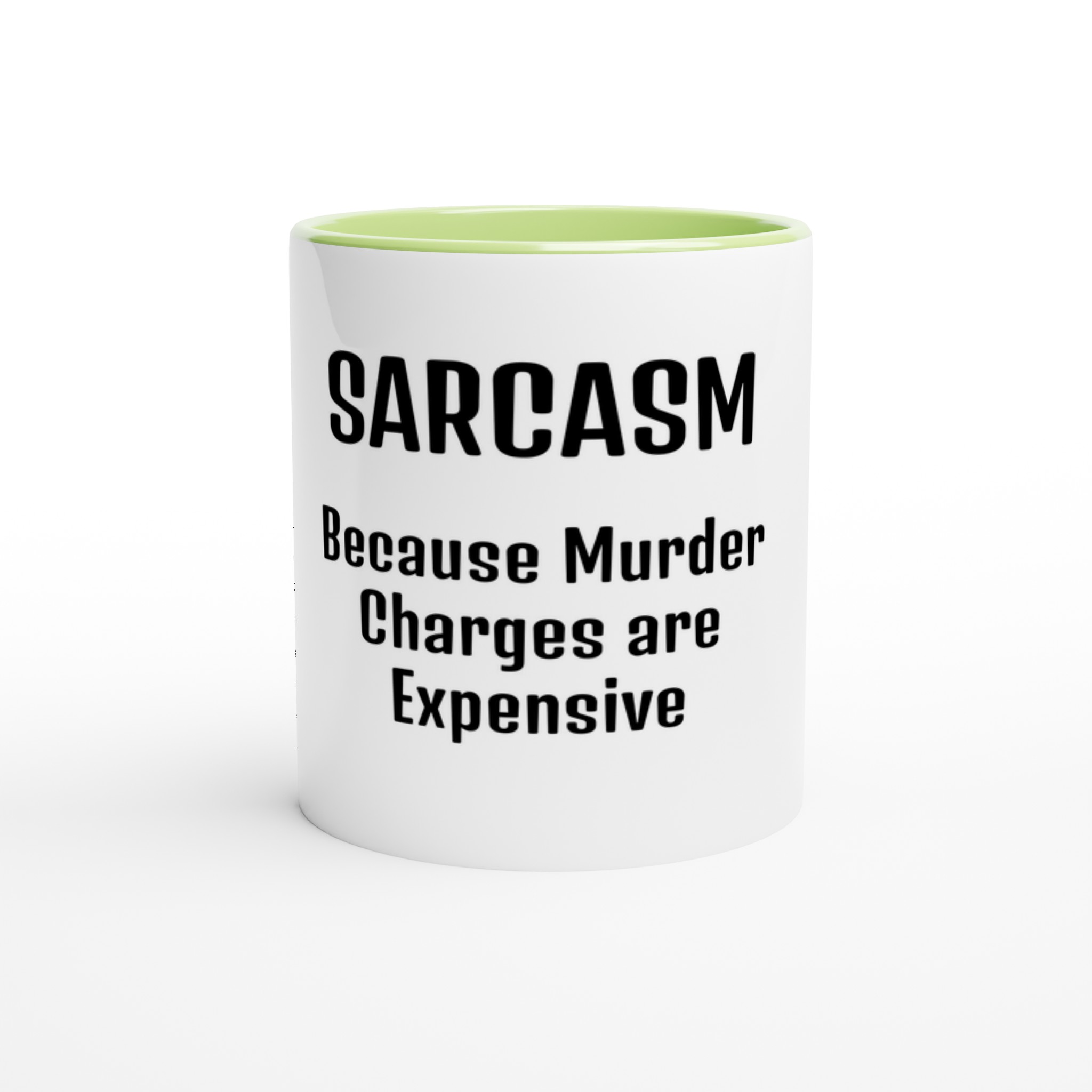 sarcasm mug green