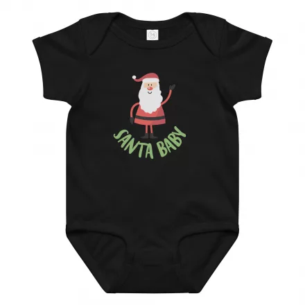 Santa Baby jersey bodysuit