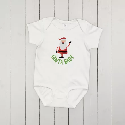 Santa Baby jersey bodysuit