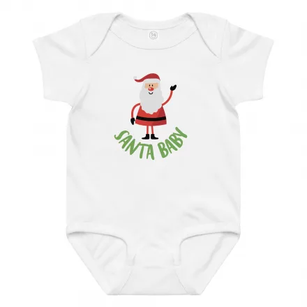 Santa Baby jersey bodysuit