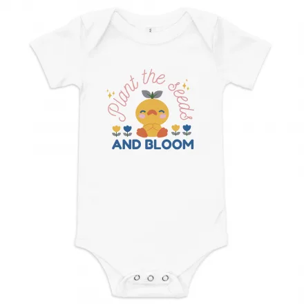 Baby short sleeve one piece Plant the Seeds Baby short sleeve one piece Plant the Seeds