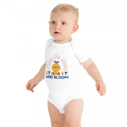Baby short sleeve one piece Plant the Seeds Baby short sleeve one piece Plant the Seeds