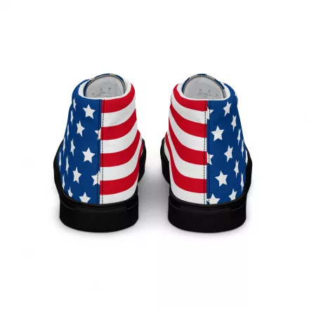 Women’s high top canvas Stars and Stripes shoes