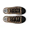Women’s animal print high top canvas shoes
