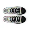 Women’s pastel striped high top canvas shoes Women’s pastel striped high top canvas shoes