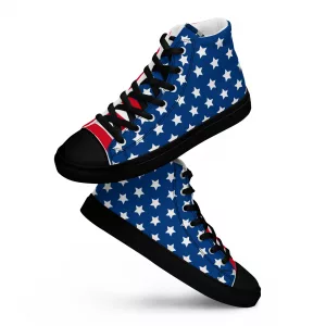 Women’s high top canvas Stars and Stripes shoes Women’s high top canvas Stars and Stripes shoes
