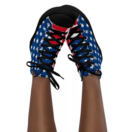 Women’s high top canvas Stars and Stripes shoes