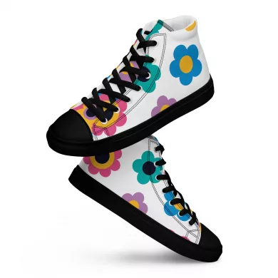Women’s Floral Canvas High Top Shoes