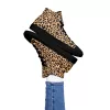 Women’s animal print high top canvas shoes