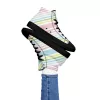 Women’s pastel striped high top canvas shoes Women’s pastel striped high top canvas shoes