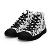 Women’s Heart Monochrome high top canvas shoes