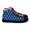 Women’s high top canvas Stars and Stripes shoes