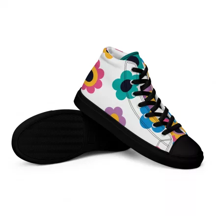 Women’s Floral Canvas High Top Shoes Women’s Floral Canvas High Top Shoes