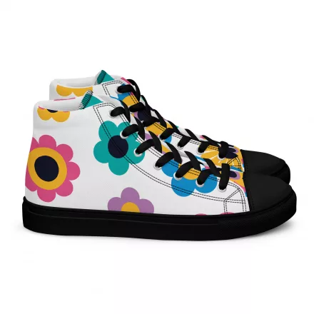 Women’s Floral Canvas High Top Shoes Women’s Floral Canvas High Top Shoes