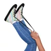 Women’s pastel striped high top canvas shoes Women’s pastel striped high top canvas shoes