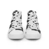 Women’s chequered high top canvas shoes