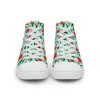Women’s flower high top canvas shoe