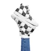 Women’s chequered high top canvas shoes