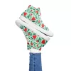 Women’s flower high top canvas shoe