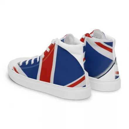 Women’s Union Jack high top canvas shoes