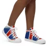 Women’s Union Jack high top canvas shoes