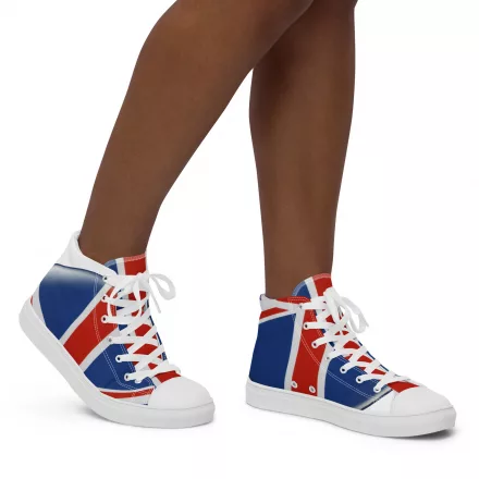 Women’s Union Jack high top canvas shoes
