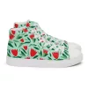Women’s flower high top canvas shoe
