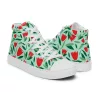 Women’s flower high top canvas shoe