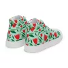 Women’s flower high top canvas shoe