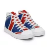 Women’s Union Jack high top canvas shoes