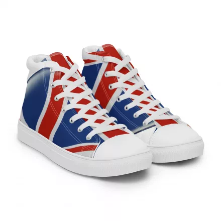 Women’s Union Jack high top canvas shoes