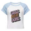 Girls Get it Done Women’s micro rib raglan baby tee