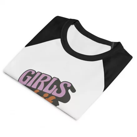 Girls Get it Done Women’s micro rib raglan baby tee