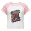 Girls Get it Done Women’s micro rib raglan baby tee