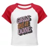 Girls Get it Done Women’s micro rib raglan baby tee
