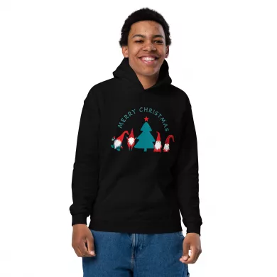Kids Merry Christmas Gnome Hoodie