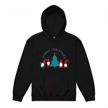 Kids Merry Christmas Gnome Hoodie