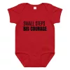 Small Steps Big Courage Baby jersey bodysuit