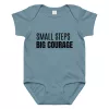 Small Steps Big Courage Baby jersey bodysuit