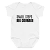 Small Steps Big Courage Baby jersey bodysuit