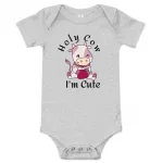 Cute Baby Cow short sleeve one piece