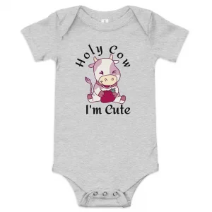 Cute Baby Cow short sleeve one piece