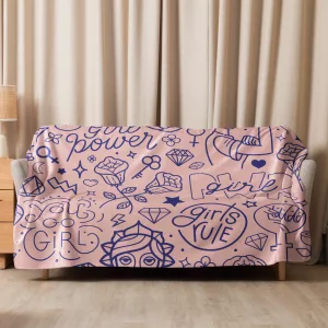 Girls Rule Sherpa blanket