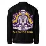 Zen Skeleton Unisex Bomber Jacket Zen Skeleton Unisex Bomber Jacket