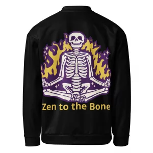 Zen Skeleton Unisex Bomber Jacket