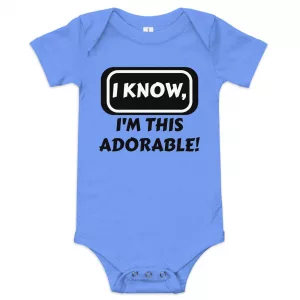 I'm This Adorable Baby short sleeve one piece