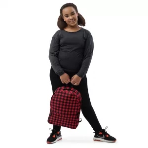 Red Tartan Backpack