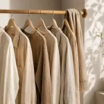 Clothing on a rack